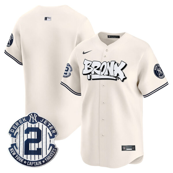 Men's New York Yankees The Bronx Graffiti Vapor Premier Limited Jersey V3 - All Stitched - Image 8