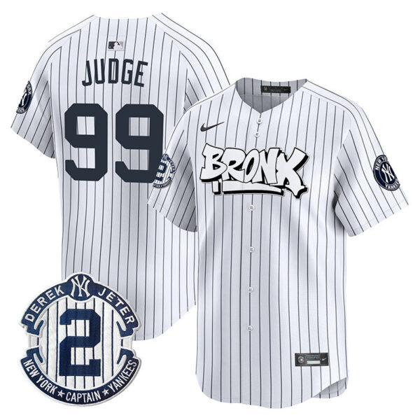 Men's New York Yankees The Bronx Graffiti Vapor Premier Limited Jersey V3 - All Stitched - Image 9