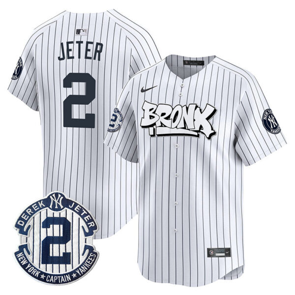 Men's New York Yankees The Bronx Graffiti Vapor Premier Limited Jersey V3 - All Stitched - Image 12
