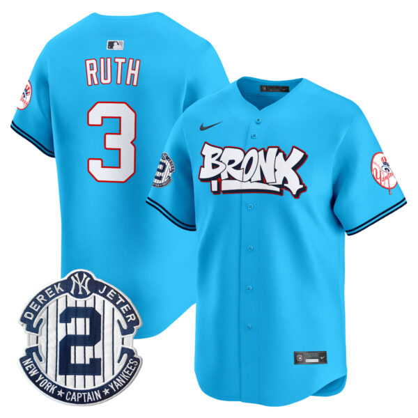 Men's New York Yankees The Bronx Graffiti Vapor Premier Limited Jersey V4 - All Stitched - Image 27