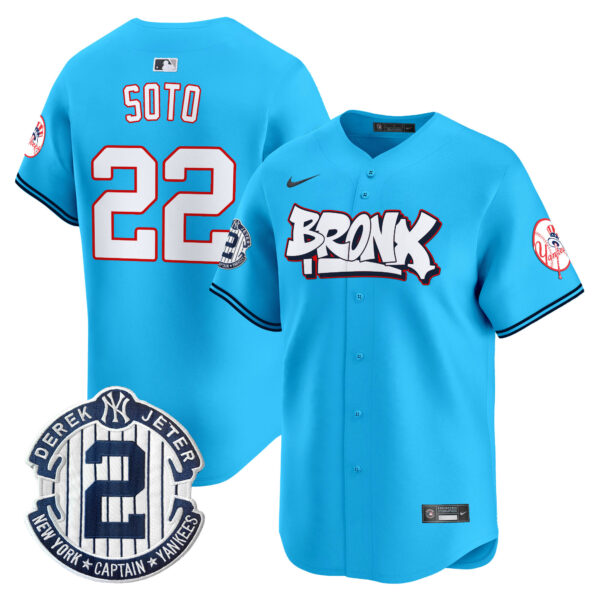 Men's New York Yankees The Bronx Graffiti Vapor Premier Limited Jersey V4 - All Stitched - Image 30