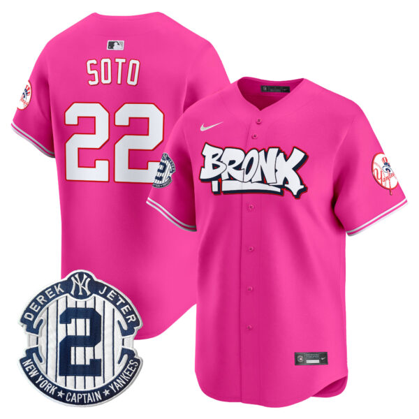 Men's New York Yankees The Bronx Graffiti Vapor Premier Limited Jersey V4 - All Stitched - Image 38
