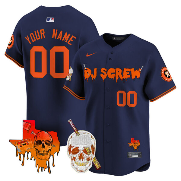 Astros DJ Screw Vapor Premier Limited Custom Jersey V2 - All Stitched - Image 3