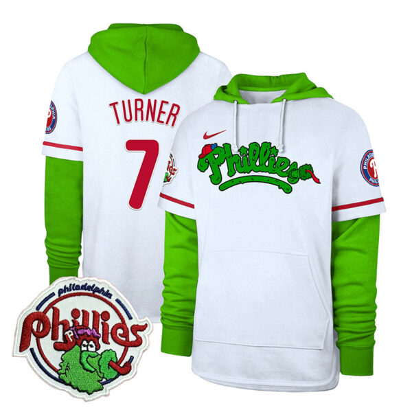 Men's Phillies Phanatic Patch Shortstop Pullover Hoodie V2 - All Stitched - Image 3