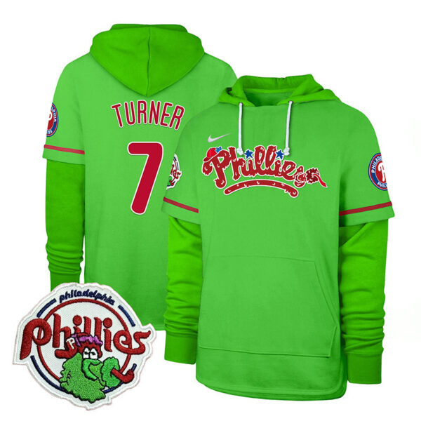 Men's Phillies Phanatic Patch Shortstop Pullover Hoodie V2 - All Stitched - Image 12