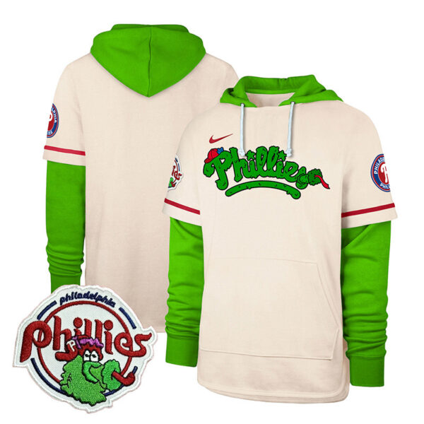 Men's Phillies Phanatic Patch Shortstop Pullover Hoodie V2 - All Stitched - Image 27