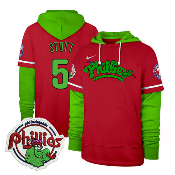 Men's Phillies Phanatic Patch Shortstop Pullover Hoodie V2 - All Stitched - Image 31
