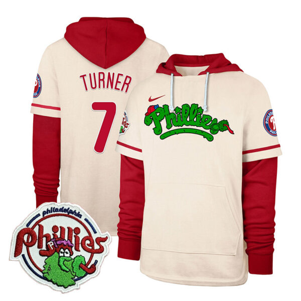 Men's Phillies Phanatic Patch Shortstop Pullover Hoodie - All Stitched - Image 21