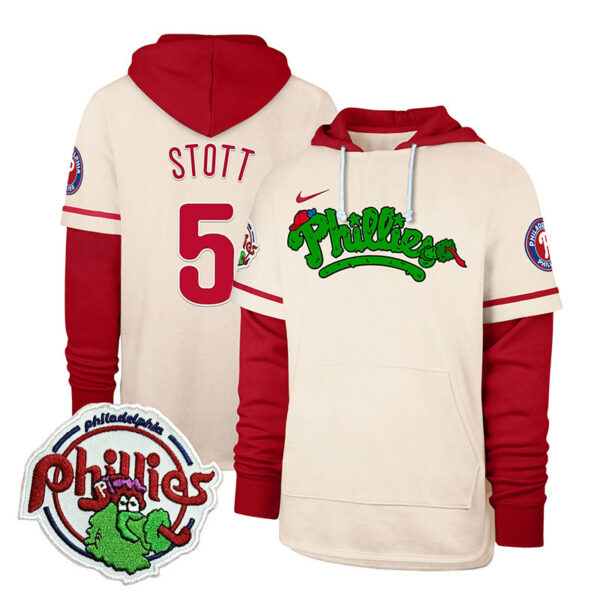 Men's Phillies Phanatic Patch Shortstop Pullover Hoodie - All Stitched - Image 22
