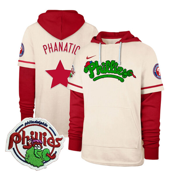 Men's Phillies Phanatic Patch Shortstop Pullover Hoodie - All Stitched - Image 26