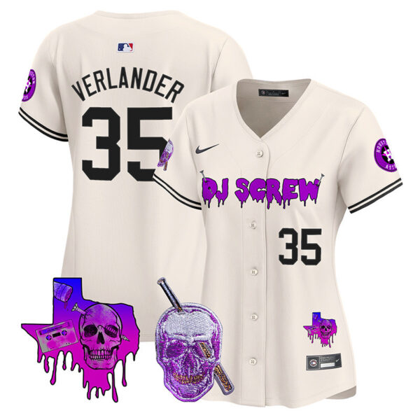 Women's Astros DJ Screw Vapor Premier Limited Jersey - All Stitched - Image 8