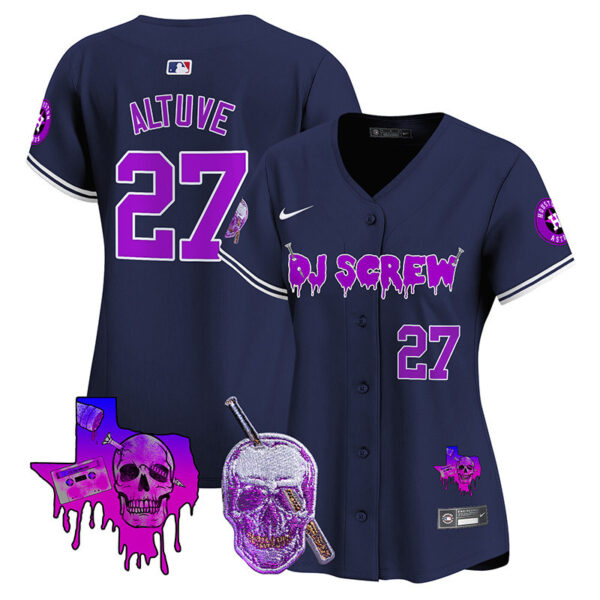 Women's Astros DJ Screw Vapor Premier Limited Jersey - All Stitched - Image 32