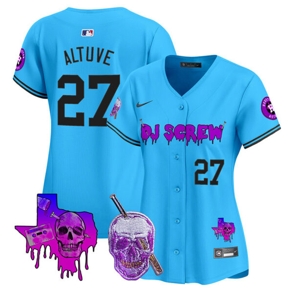 Women's Astros DJ Screw Vapor Premier Limited Jersey - All Stitched - Image 42