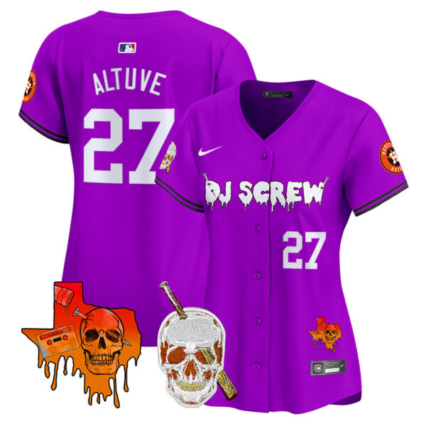 Women's Astros DJ Screw Vapor Premier Limited Jersey V2 - All Stitched - Image 12