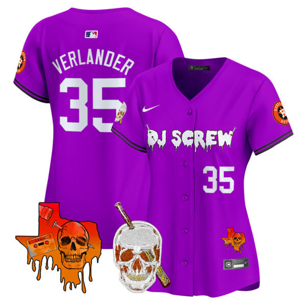 Women's Astros DJ Screw Vapor Premier Limited Jersey V2 - All Stitched - Image 17