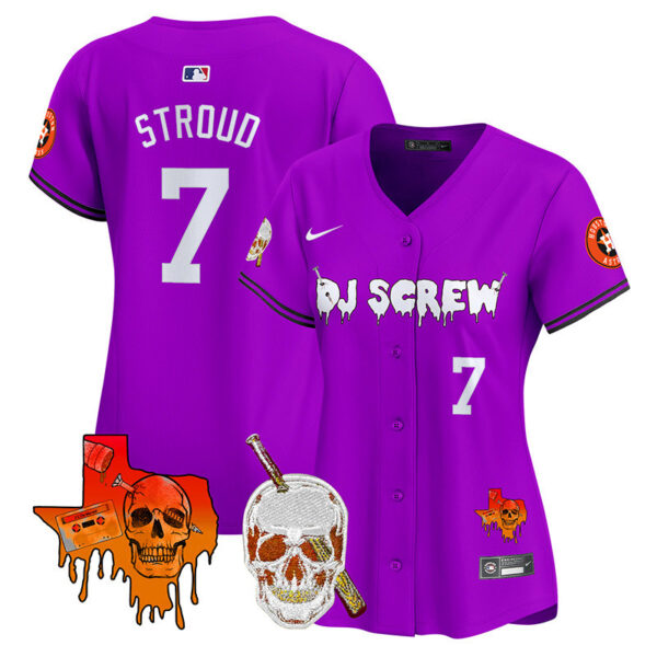 Women's Astros DJ Screw Vapor Premier Limited Jersey V2 - All Stitched - Image 19