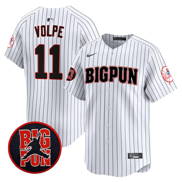 Men's New York Yankees Big Pun Vapor Premier Limited Jersey V2 - All Stitched - Image 12