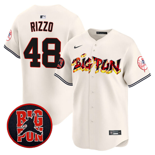 Men's New York Yankees Big Pun Vapor Premier Limited Jersey - All Stitched - Image 8