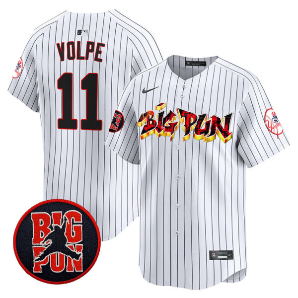 Men's New York Yankees Big Pun Vapor Premier Limited Jersey - All Stitched - Image 12