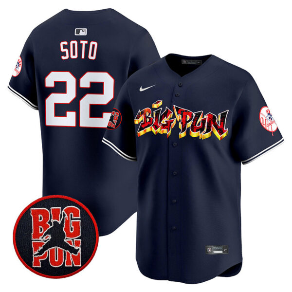 Men's New York Yankees Big Pun Vapor Premier Limited Jersey - All Stitched - Image 25