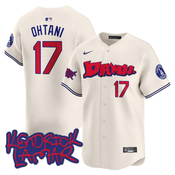 Men's Dodgers Kendrick Lamar Vapor Premier Limited Jersey - All Stitched - Image 2