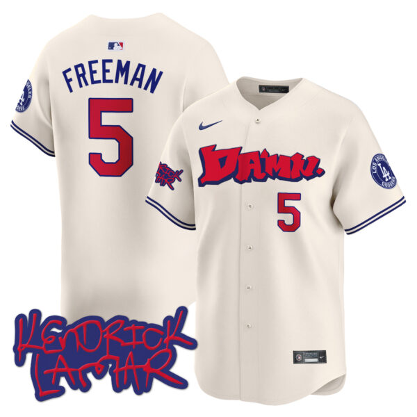 Men's Dodgers Kendrick Lamar Vapor Premier Limited Jersey - All Stitched - Image 3