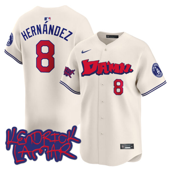 Men's Dodgers Kendrick Lamar Vapor Premier Limited Jersey - All Stitched - Image 7