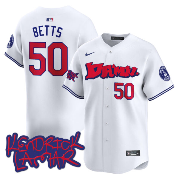 Men's Dodgers Kendrick Lamar Vapor Premier Limited Jersey - All Stitched - Image 13