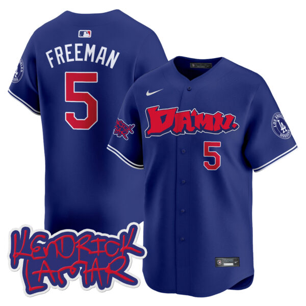 Men's Dodgers Kendrick Lamar Vapor Premier Limited Jersey - All Stitched - Image 21