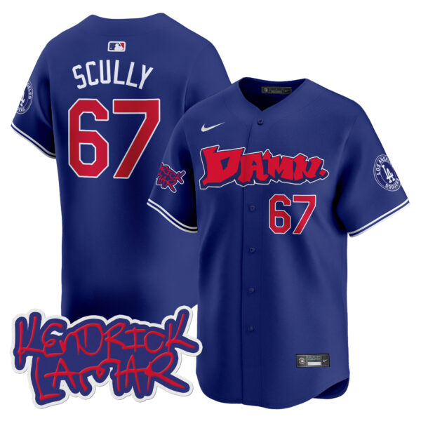 Men's Dodgers Kendrick Lamar Vapor Premier Limited Jersey - All Stitched - Image 24