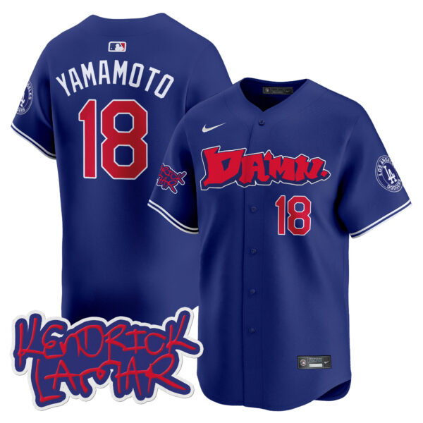 Men's Dodgers Kendrick Lamar Vapor Premier Limited Jersey - All Stitched - Image 26