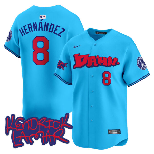 Men's Dodgers Kendrick Lamar Vapor Premier Limited Jersey - All Stitched - Image 34