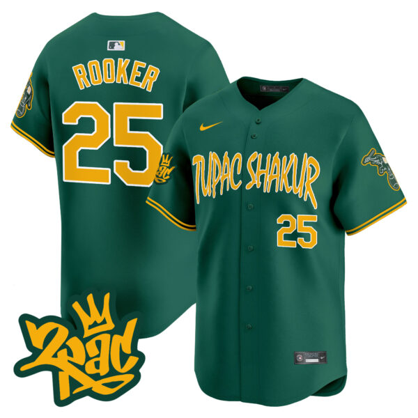 Men's Oakland Athletics Tupac Shakur Vapor Premier Limited Jersey - All Stitched - Image 10