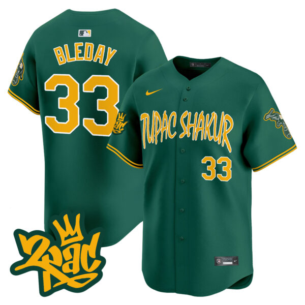 Men's Oakland Athletics Tupac Shakur Vapor Premier Limited Jersey - All Stitched - Image 11