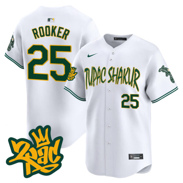 Men's Oakland Athletics Tupac Shakur Vapor Premier Limited Jersey - All Stitched - Image 18