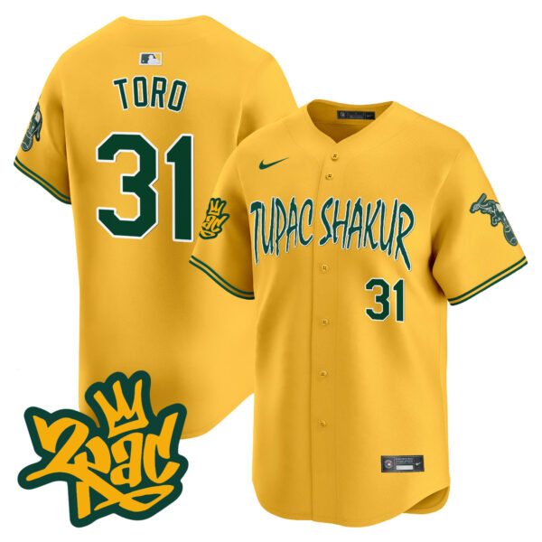 Men's Oakland Athletics Tupac Shakur Vapor Premier Limited Jersey - All Stitched - Image 28