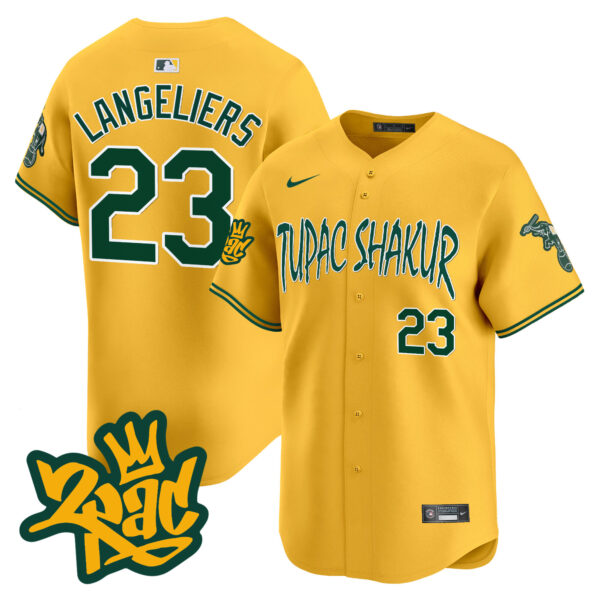 Men's Oakland Athletics Tupac Shakur Vapor Premier Limited Jersey - All Stitched - Image 29