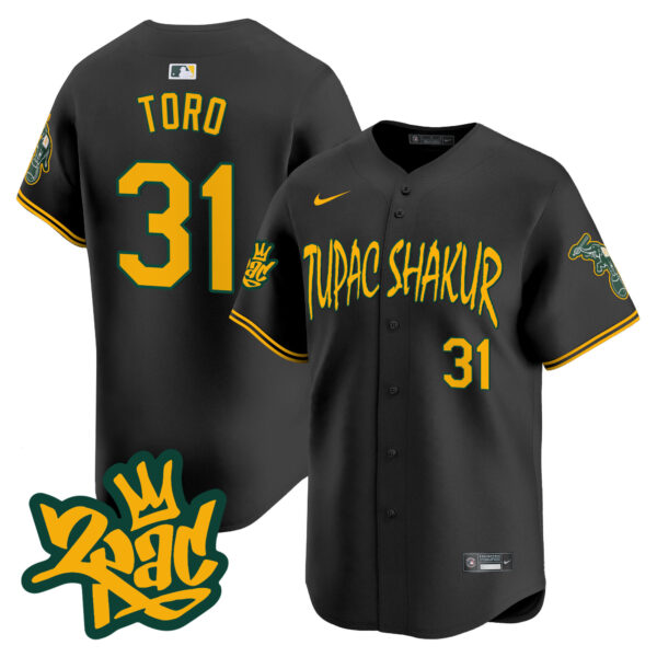 Men's Oakland Athletics Tupac Shakur Vapor Premier Limited Jersey - All Stitched - Image 44