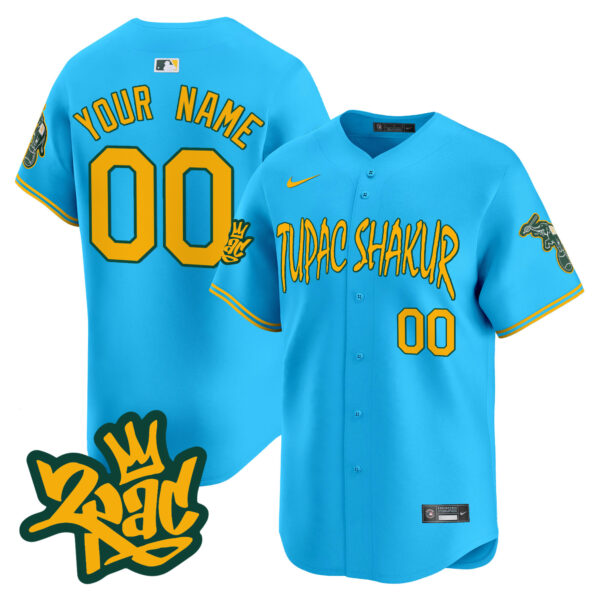 Oakland Athletics Tupac Shakur Vapor Premier Limited Custom Jersey - All Stitched - Image 5