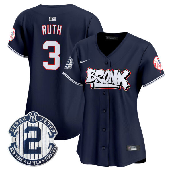 Women's New York Yankees The Bronx Graffiti Vapor Premier Limited Jersey V4 - All Stitched - Image 19
