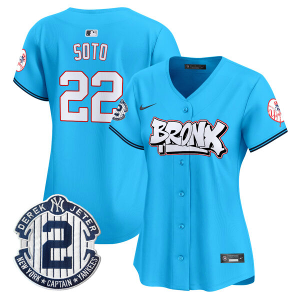 Women's New York Yankees The Bronx Graffiti Vapor Premier Limited Jersey V4 - All Stitched - Image 30