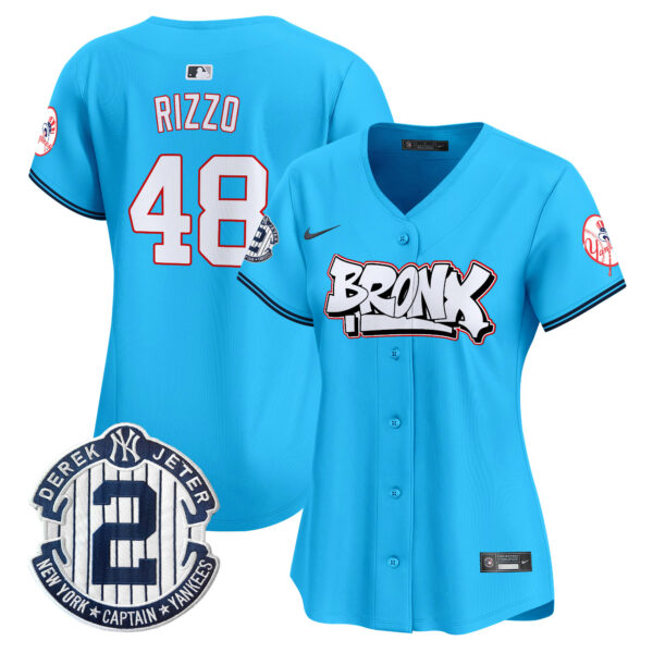 Women's New York Yankees The Bronx Graffiti Vapor Premier Limited Jersey V4 - All Stitched - Image 31