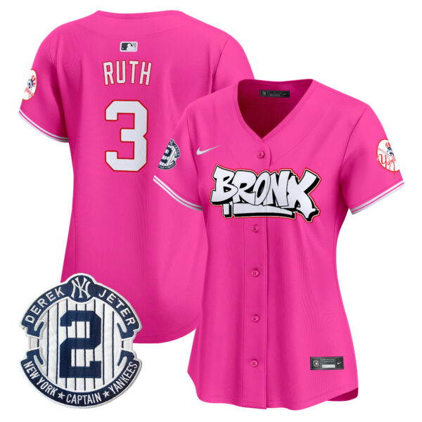 Women's New York Yankees The Bronx Graffiti Vapor Premier Limited Jersey V4 - All Stitched - Image 35