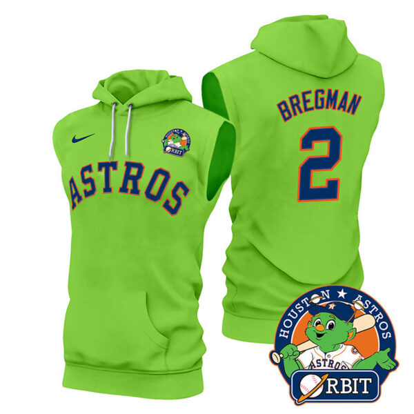 Men's Astros Orbit Patch Sleeveless Hoodie V2 - All Stitched - Image 4