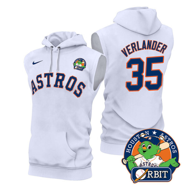 Men's Astros Orbit Patch Sleeveless Hoodie V2 - All Stitched - Image 15