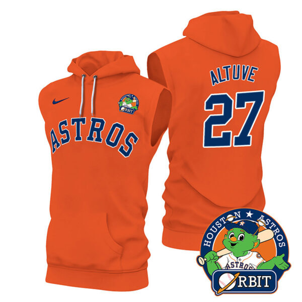 Men's Astros Orbit Patch Sleeveless Hoodie V2 - All Stitched - Image 28