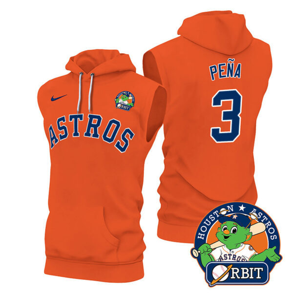 Men's Astros Orbit Patch Sleeveless Hoodie V2 - All Stitched - Image 29