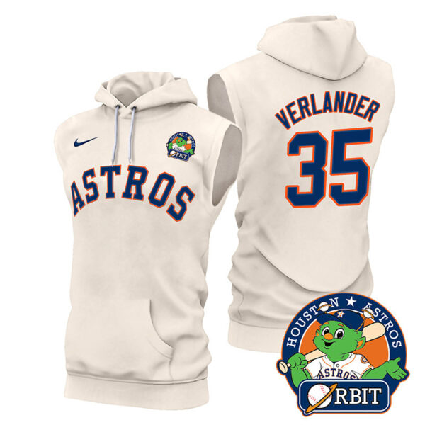 Men's Astros Orbit Patch Sleeveless Hoodie V2 - All Stitched - Image 42