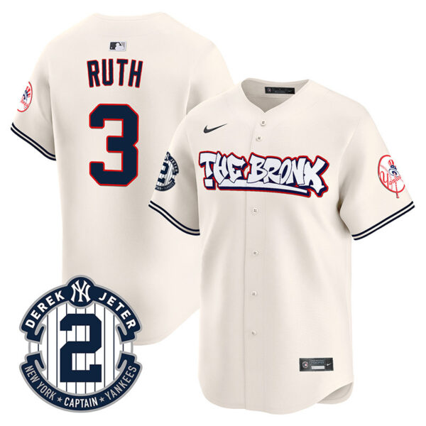Men's New York Yankees The Bronx Graffiti Vapor Premier Limited Jersey V2 - All Stitched - Image 3