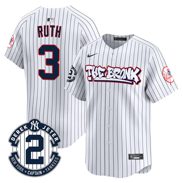 Men's New York Yankees The Bronx Graffiti Vapor Premier Limited Jersey V2 - All Stitched - Image 11